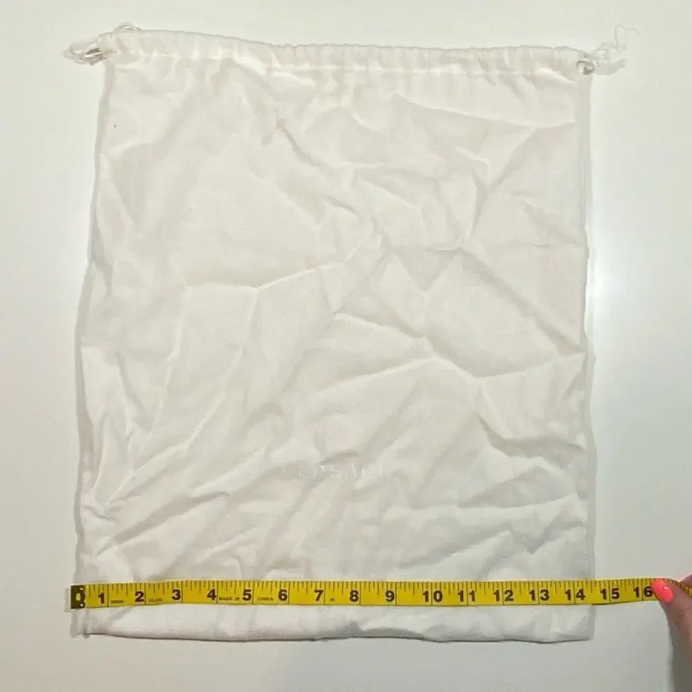 Versace | Shoe Box & 1 Dust Bag | White | 13.5 W x 11.25 H x 4.9 D Inch